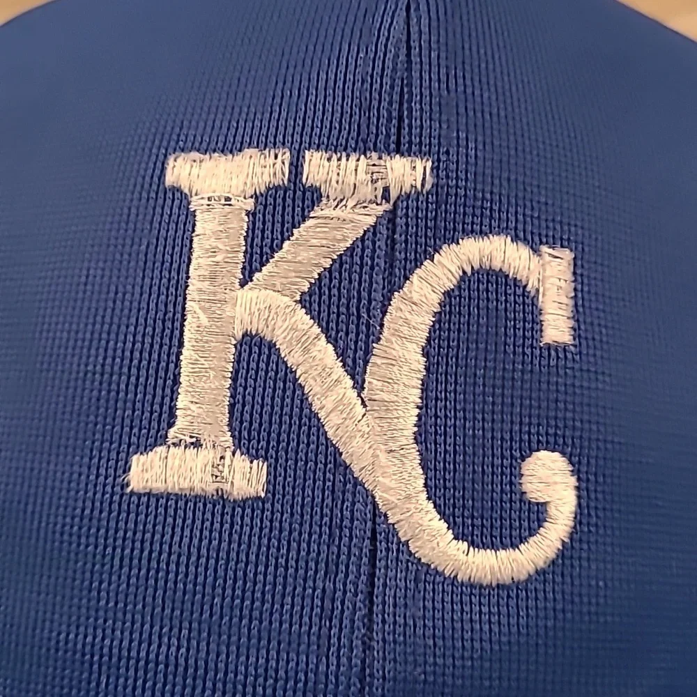 KANSAS CITY ROYALS‎ MLB Team Annco Blue Snapback Cap Hat Vtg RARE
